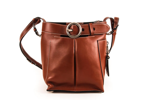 Acne Studios Brown Calf Leather Bag