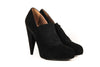 Acne Black Suede Pumps with Spandex Detailing