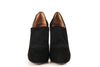 Acne Black Suede Pumps with Spandex Detailing
