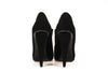 Acne Black Suede Pumps with Spandex Detailing