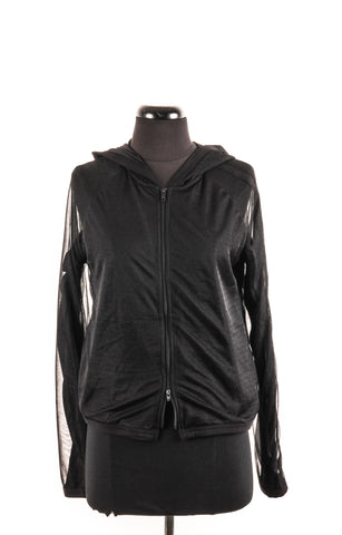 Y-3 Mesh and Jersey Zip Hoodie