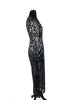 Chanel Lace Gown in Navy and Silver