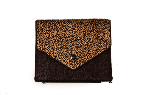 Vintage Dior Cheetah Print Mini Portfolio