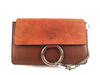 Chloe Brown Suede Crossbody Bag