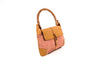 Gucci Pink Leather and Canvas Bamboo Purse