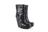 Rick Owens Black Wedge Boots