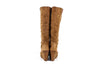Gucci Camel Knee High Boots with "GG" Pattern