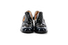 Chanel Navy and Black Patent Leather Heels