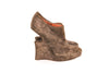 Alaia Grey Suede Dented Heel Booties