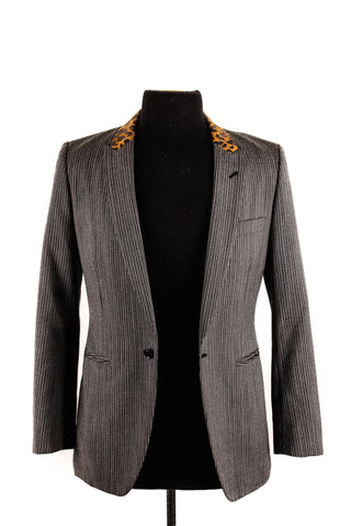 Comme des Garcons Blazer + Leopard Collar