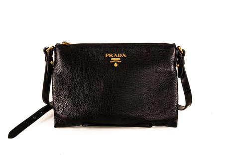 Prada Black Leather Mini Bag