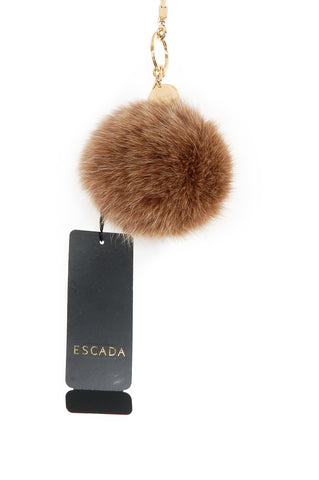 Escada Brown Fur Key Chain