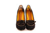 Fendi Black Pumps with Yellow Heel