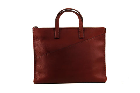 Fendi Burgundy Leather Breifcase