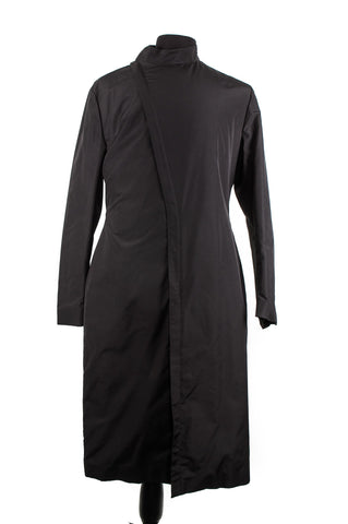 Saint Laurent Asymmetrical Nylon Coat