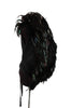 Ann Demeulemeester Black Wool Feather Vest