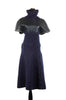 Balenciaga Navy Wool Dress