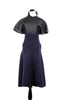 Balenciaga Navy Wool Dress