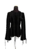J. Mendel Black Mink Lace-Up Jacket