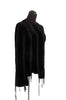 J. Mendel Black Mink Lace-Up Jacket
