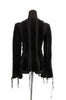 J. Mendel Black Mink Lace-Up Jacket