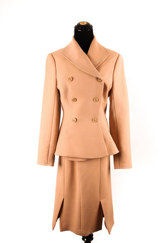 Dior Tan Wool Suit