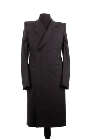 Balenciaga Pinstripe Wool Coat