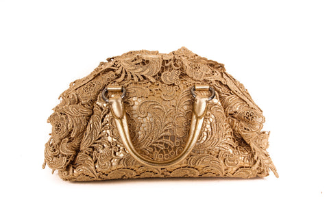 Prada Gold Half Moon Purse
