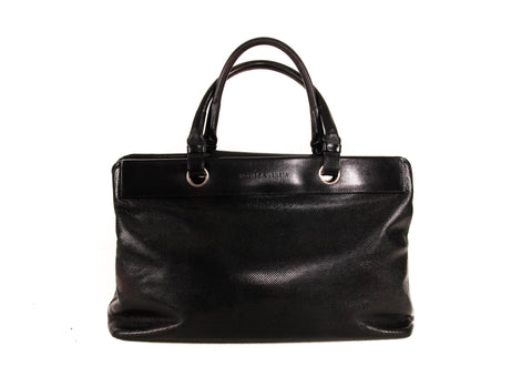 Bottega Veneta Black Leather Purse