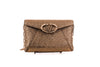 Valentino Gold Crinkle Shoulder Bag