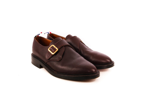 Thom Browne Oxblood Monk Strap Shoes