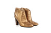 Golden Goose Gold Leather Booties