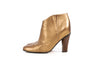 Golden Goose Gold Leather Booties