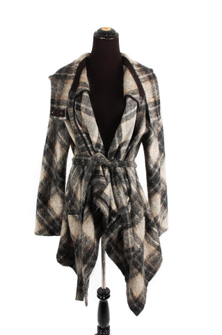 Zero by Maria Cornejo Plaid Coat