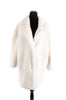 Gerard Darel Cream White Pile Coat