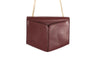 Sandro Lou Medium Burgundy Leather Bag