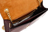 Sandro Lou Medium Burgundy Leather Bag