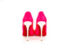 Louboutin Fuchsia Satin Pumps