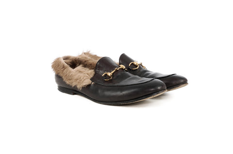 Gucci Fur Loafers