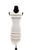Alaia White and Silver Dress