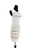 Alaia White and Silver Dress