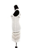 Alaia White and Silver Dress