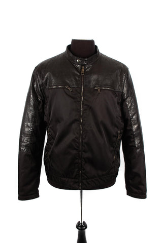 Prada Nylon and Leather Bomber