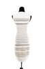Alaia White and Silver Dress