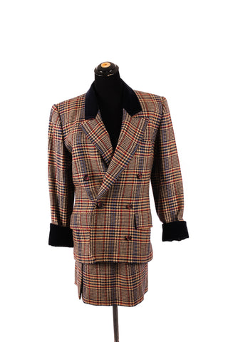 Saint Laurent Vintage Houndsooth Suit