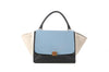Celine Trapeze Bag in Blue and Cream