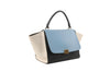 Celine Trapeze Bag in Blue and Cream