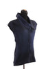 Issey Miyake Navy Pleated Top