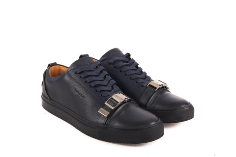 Buscemi Navy Buckle Sneakers