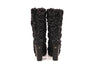 Chanel Flower Applique Boots